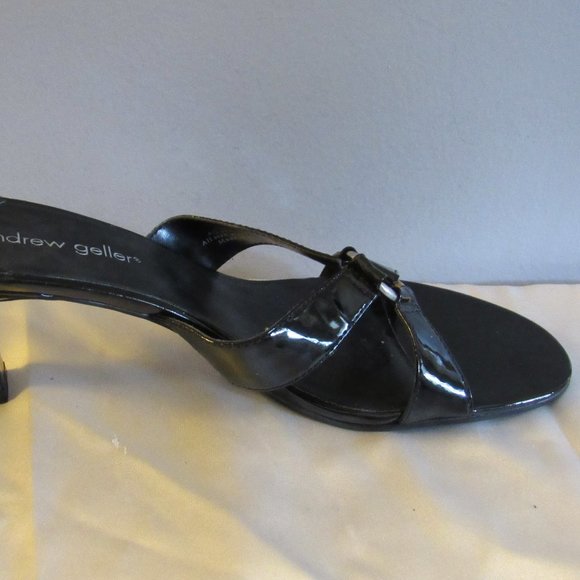NEW ANDREW GELLER Slide Heels Sz 8 M - Picture 2 of 6